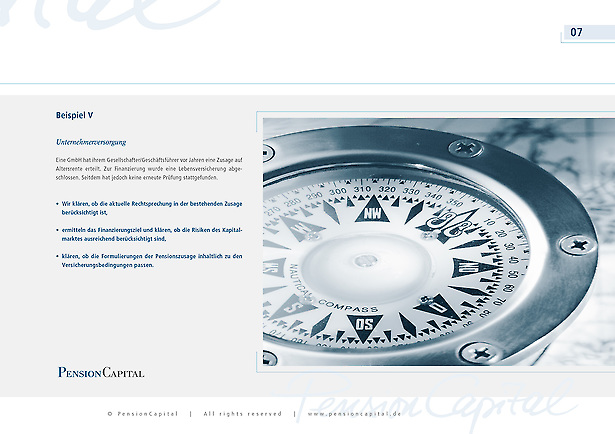 Pension Capital - Exclusiver Prospekt von Tomm Everett